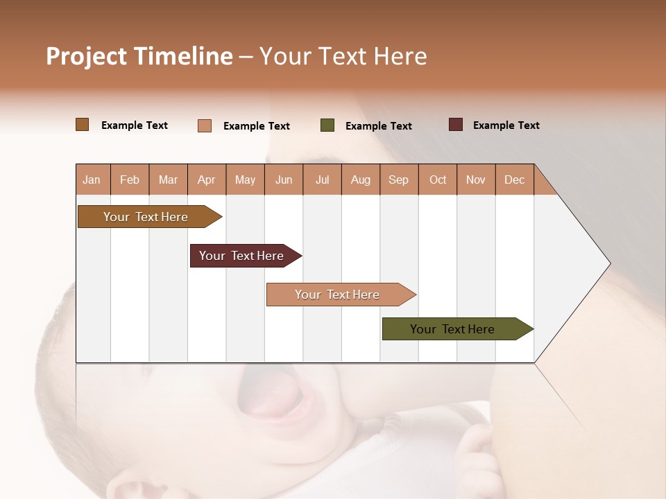 A Woman Holding A Baby In Her Arms PowerPoint Template