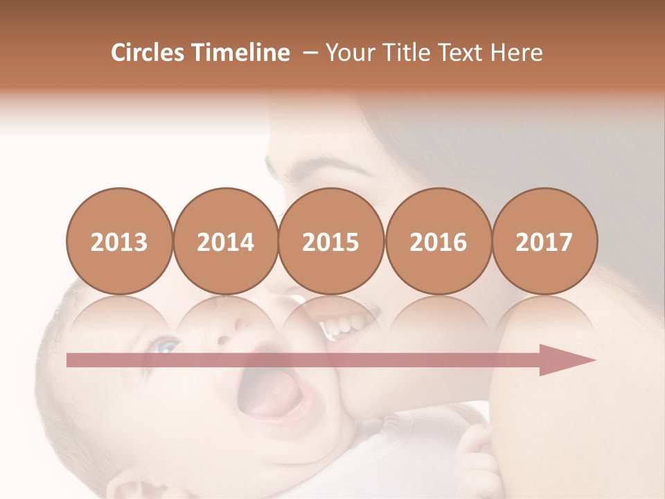 A Woman Holding A Baby In Her Arms PowerPoint Template