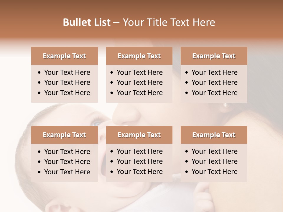 A Woman Holding A Baby In Her Arms PowerPoint Template