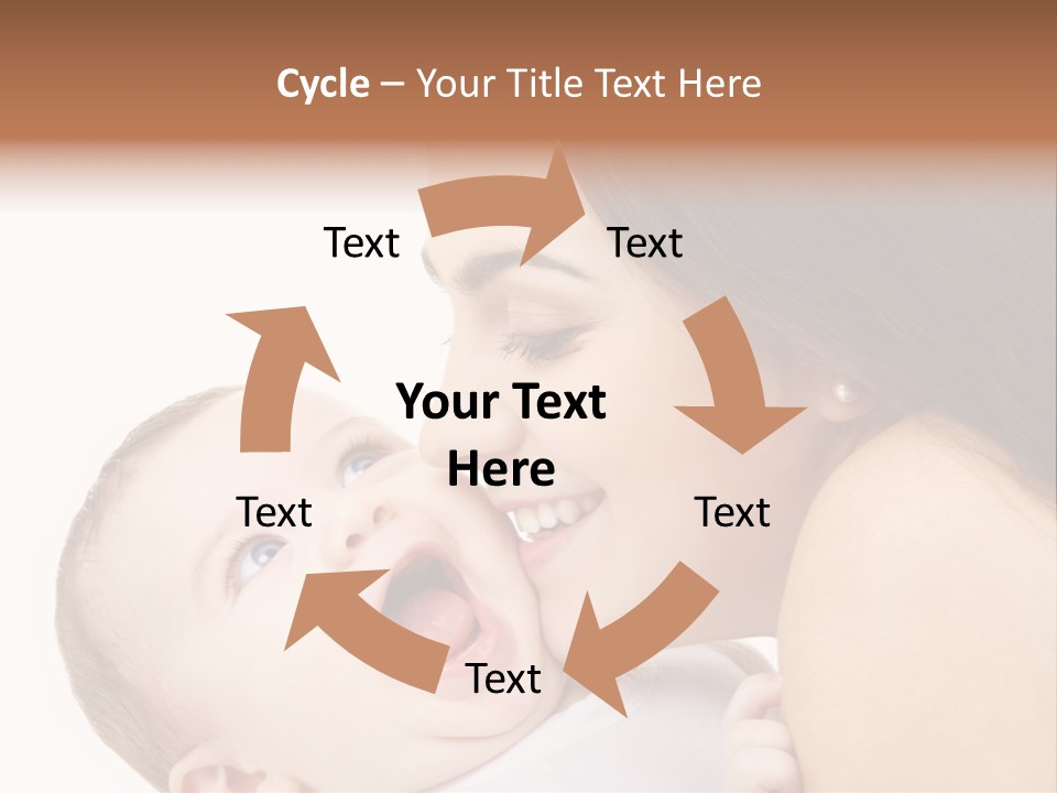 A Woman Holding A Baby In Her Arms PowerPoint Template