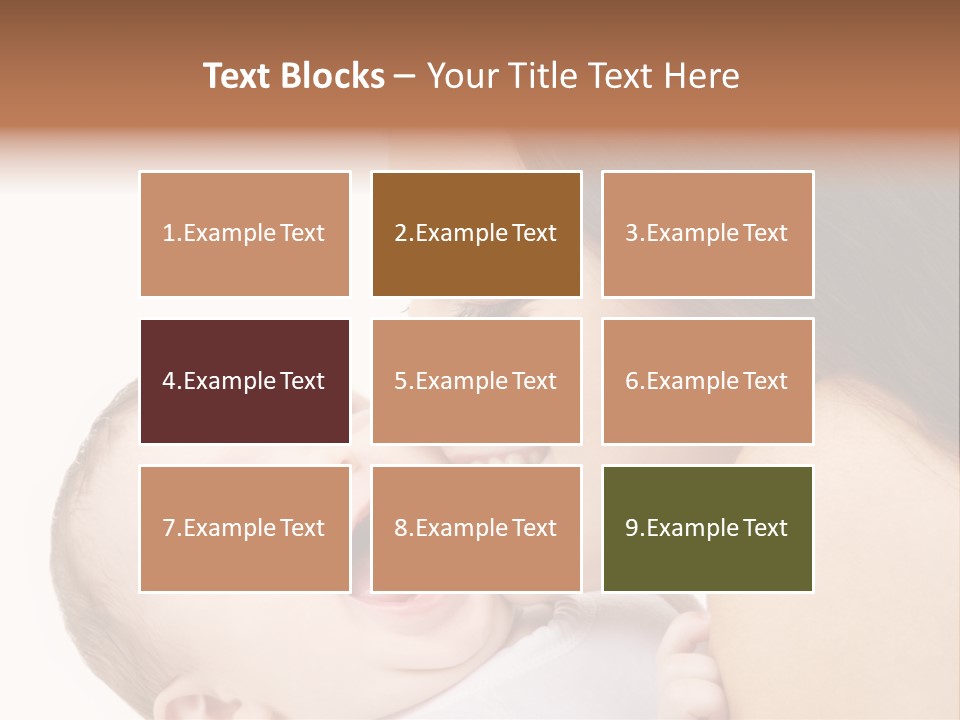 A Woman Holding A Baby In Her Arms PowerPoint Template