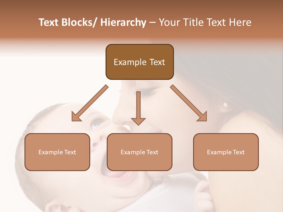 A Woman Holding A Baby In Her Arms PowerPoint Template