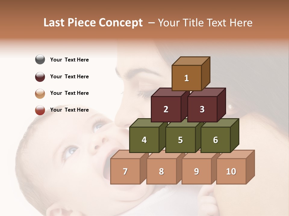 A Woman Holding A Baby In Her Arms PowerPoint Template