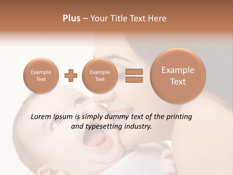 A Woman Holding A Baby In Her Arms PowerPoint Template