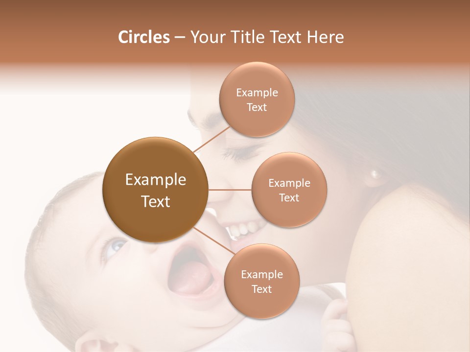 A Woman Holding A Baby In Her Arms PowerPoint Template