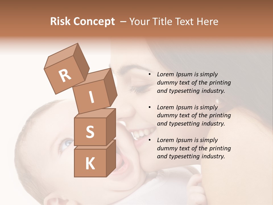 A Woman Holding A Baby In Her Arms PowerPoint Template