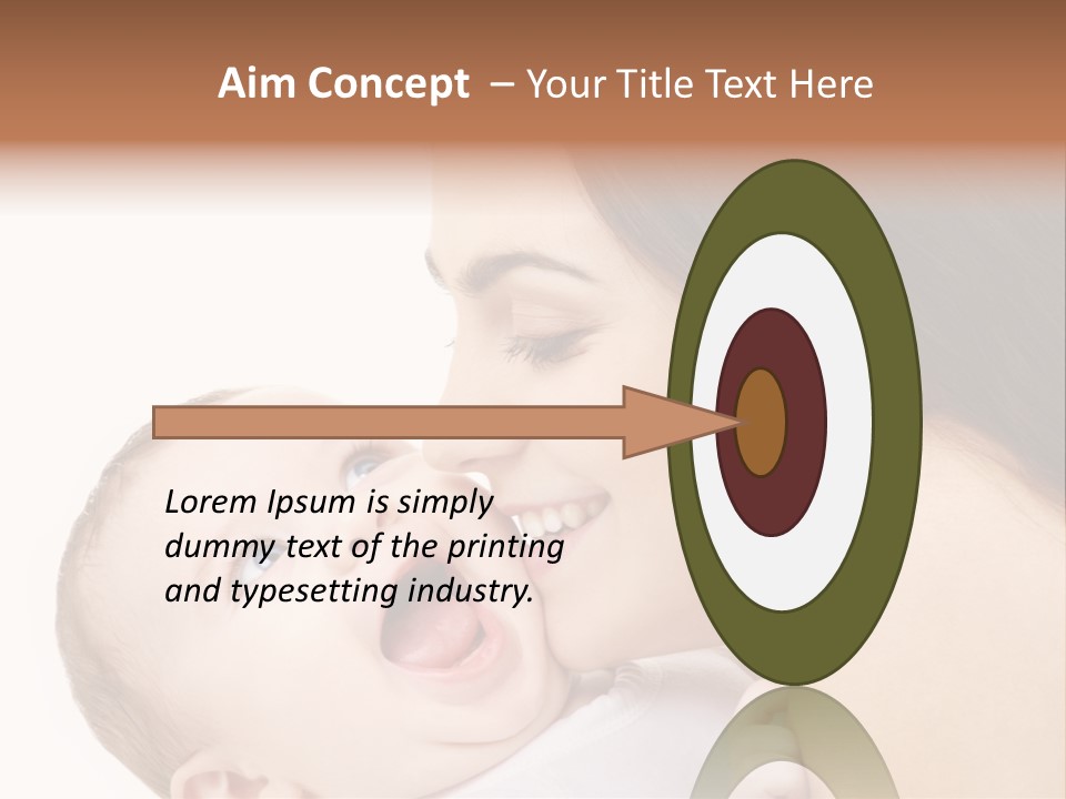 A Woman Holding A Baby In Her Arms PowerPoint Template