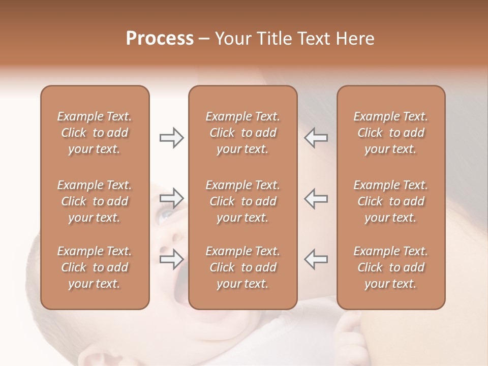 A Woman Holding A Baby In Her Arms PowerPoint Template