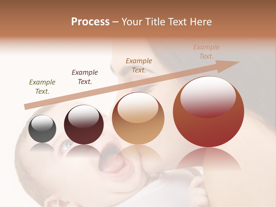 A Woman Holding A Baby In Her Arms PowerPoint Template