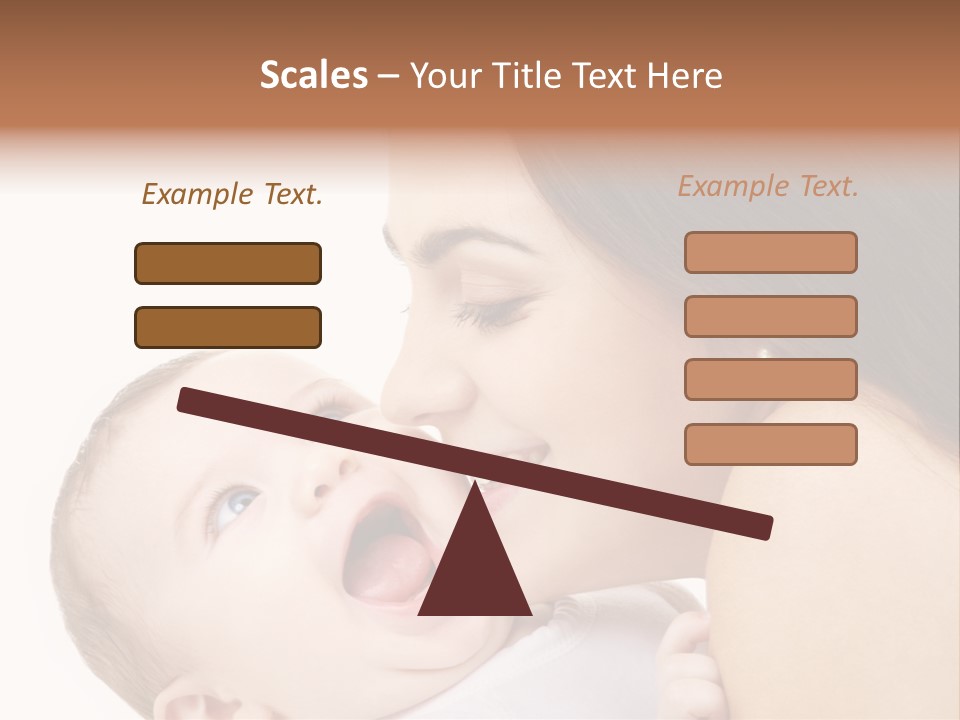 A Woman Holding A Baby In Her Arms PowerPoint Template