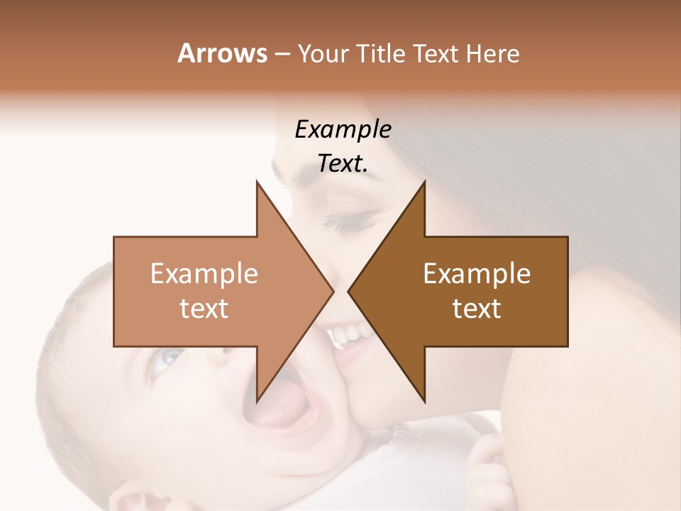 A Woman Holding A Baby In Her Arms PowerPoint Template