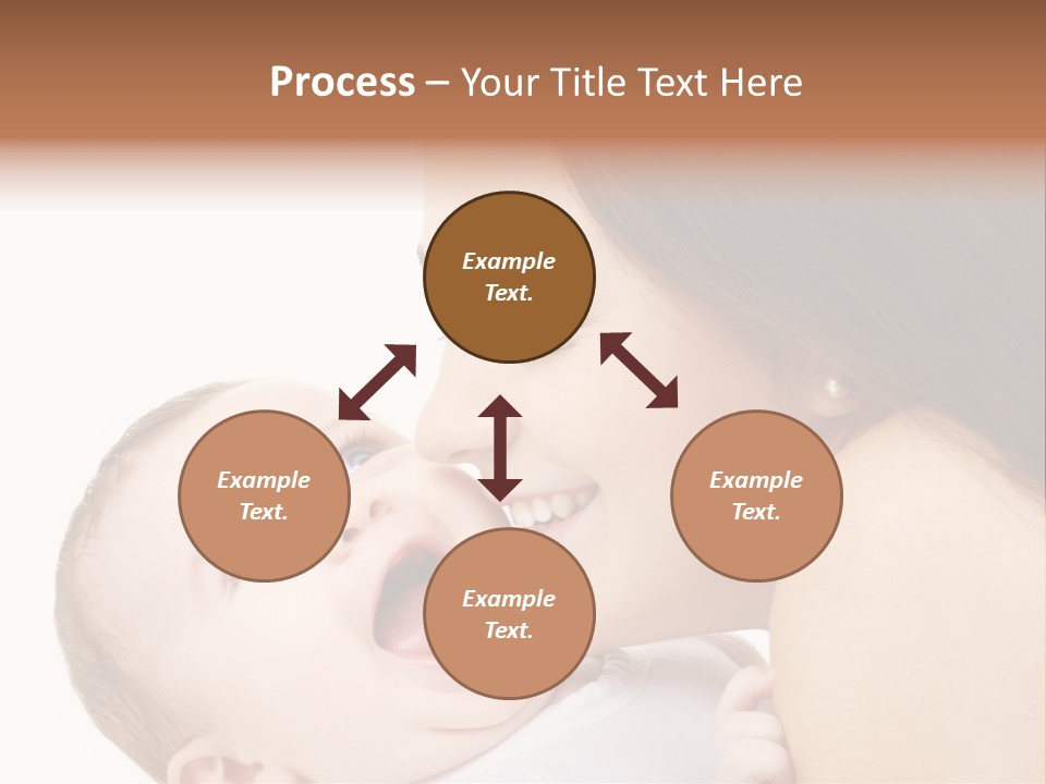 A Woman Holding A Baby In Her Arms PowerPoint Template