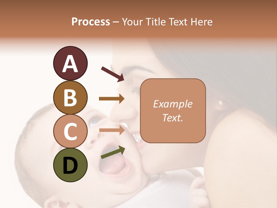 A Woman Holding A Baby In Her Arms PowerPoint Template