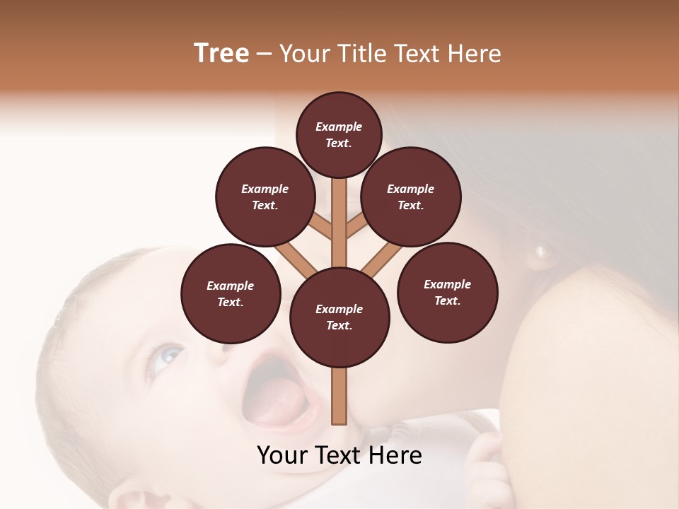 A Woman Holding A Baby In Her Arms PowerPoint Template