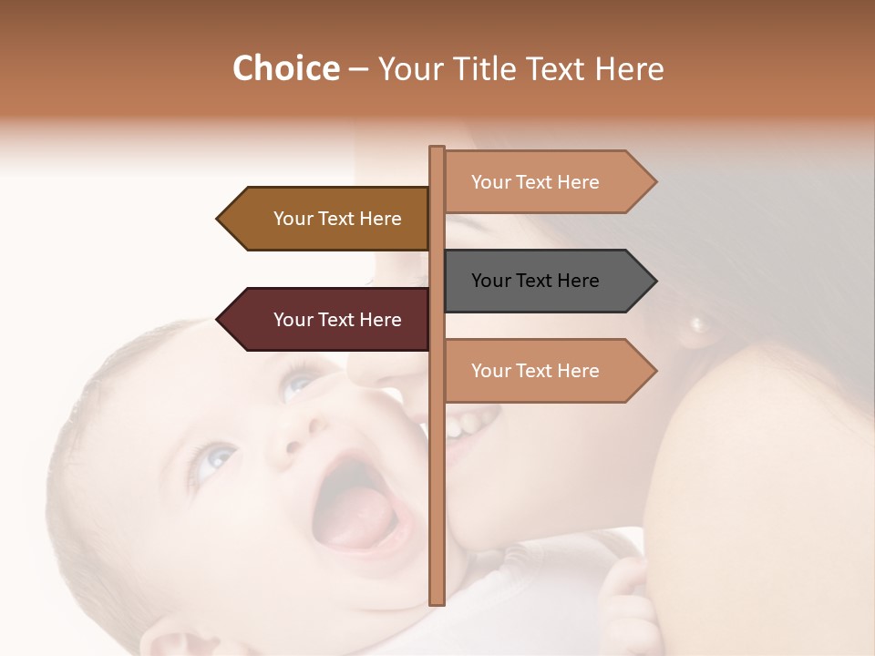 A Woman Holding A Baby In Her Arms PowerPoint Template