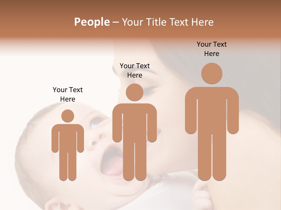 A Woman Holding A Baby In Her Arms PowerPoint Template