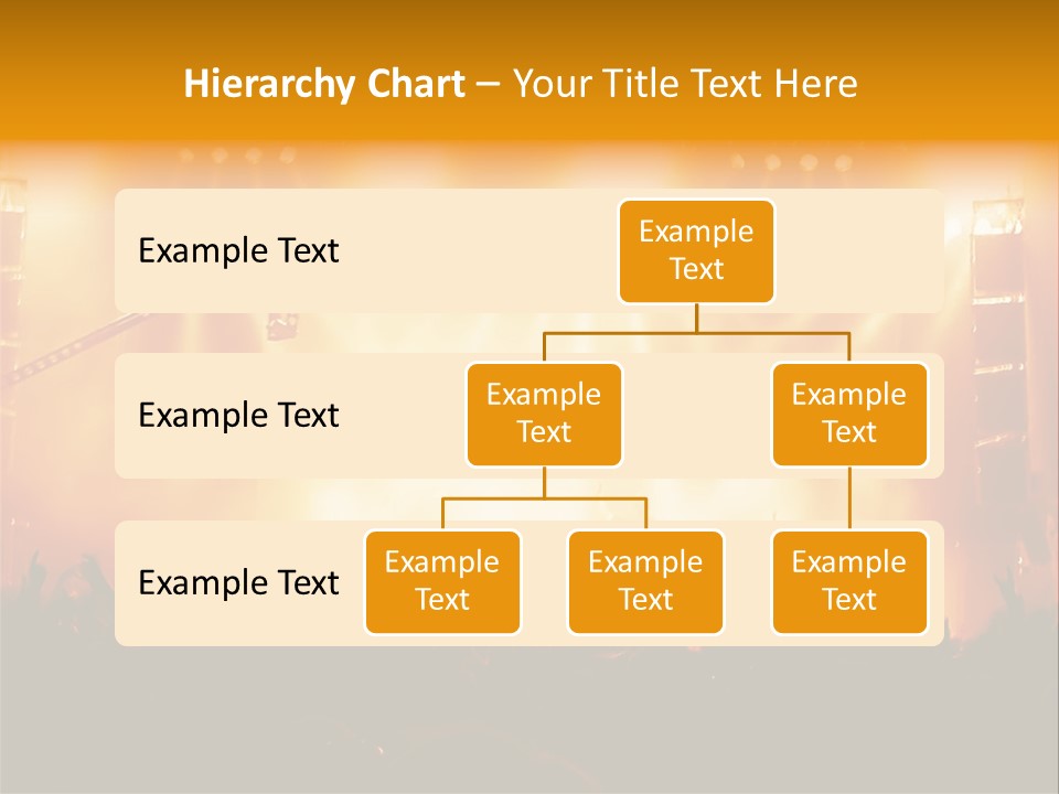 A Concert Stage With A Lot Of Lights On It PowerPoint Template