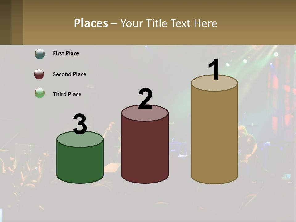 A Group Of People On Stage Playing Music PowerPoint Template