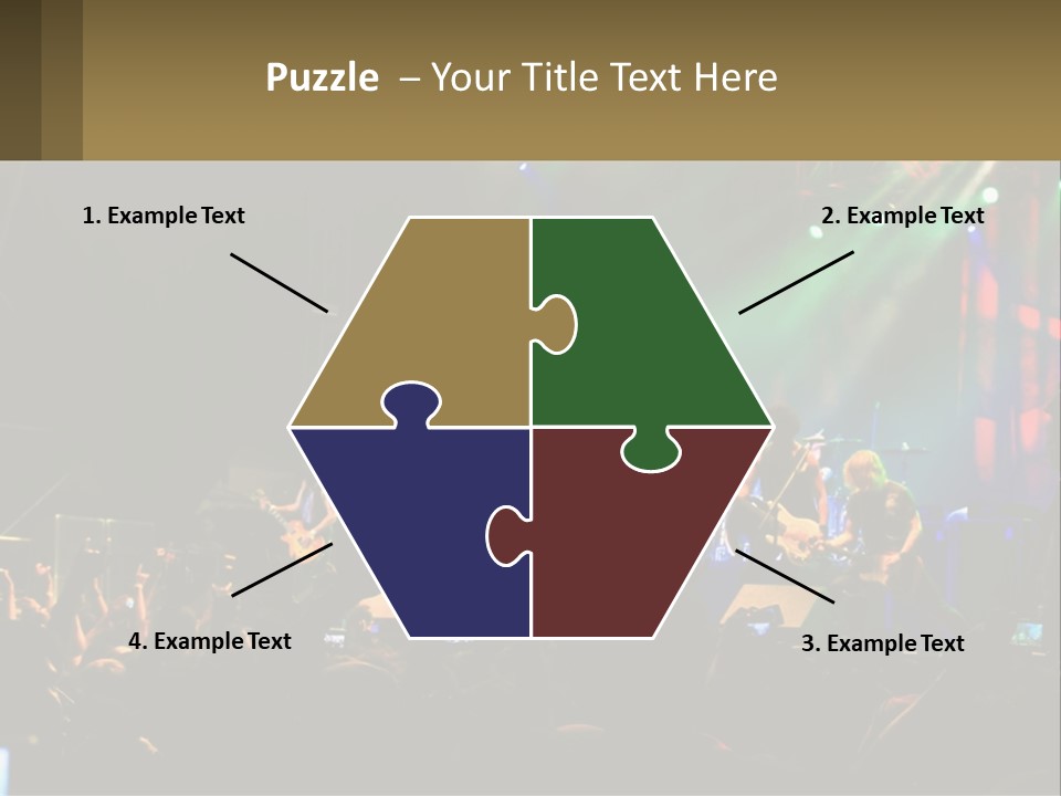 A Group Of People On Stage Playing Music PowerPoint Template