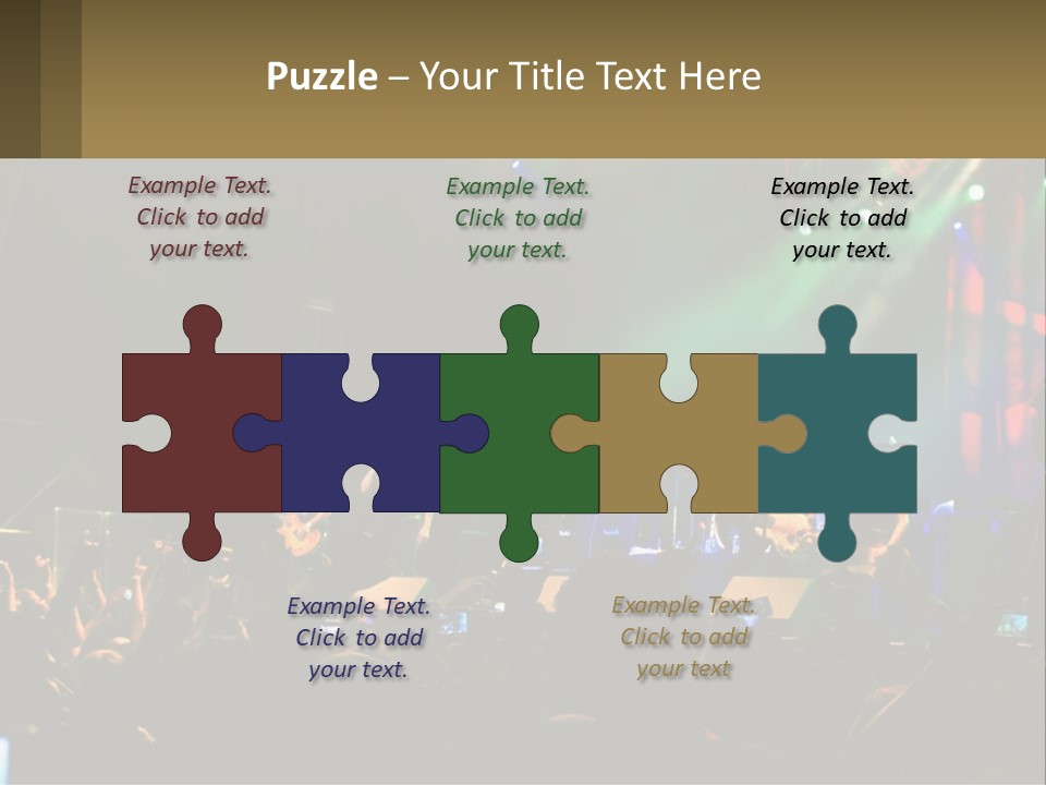 A Group Of People On Stage Playing Music PowerPoint Template