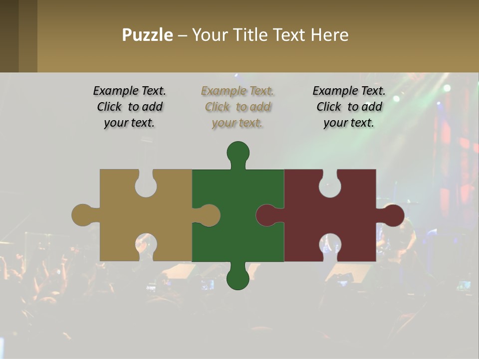 A Group Of People On Stage Playing Music PowerPoint Template