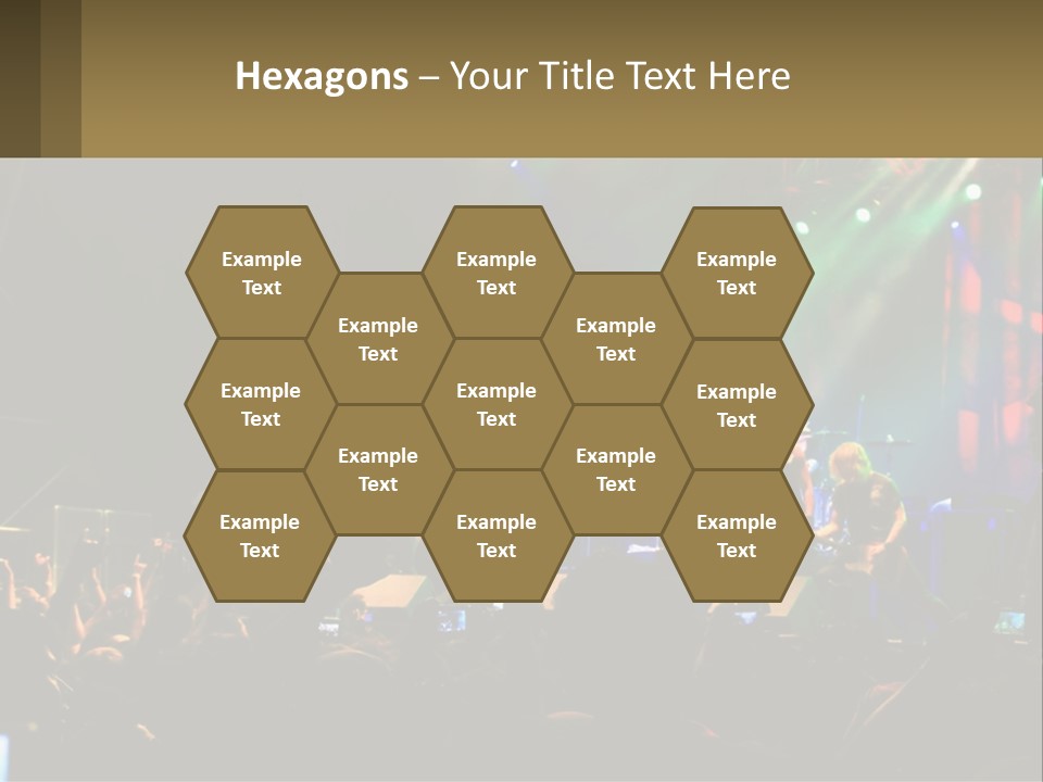 A Group Of People On Stage Playing Music PowerPoint Template