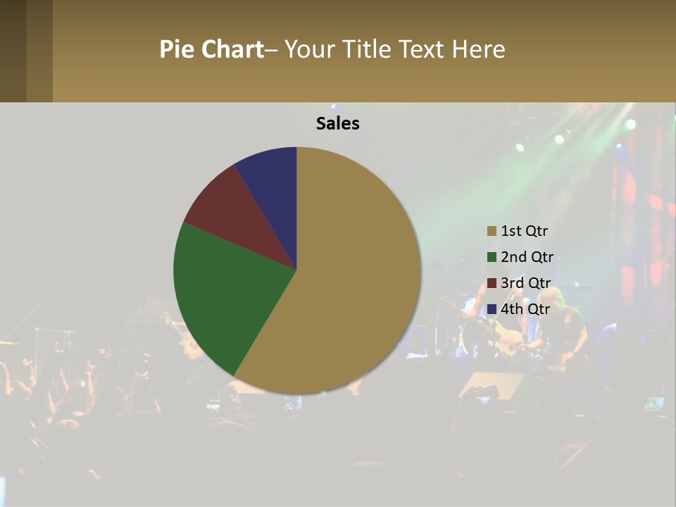 A Group Of People On Stage Playing Music PowerPoint Template