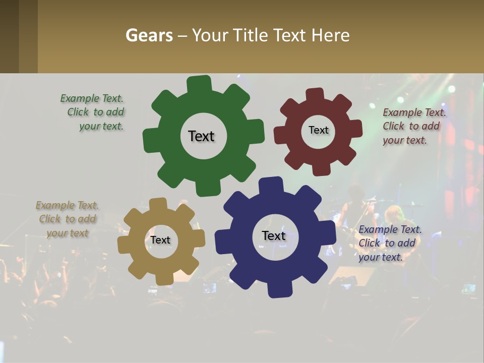 A Group Of People On Stage Playing Music PowerPoint Template