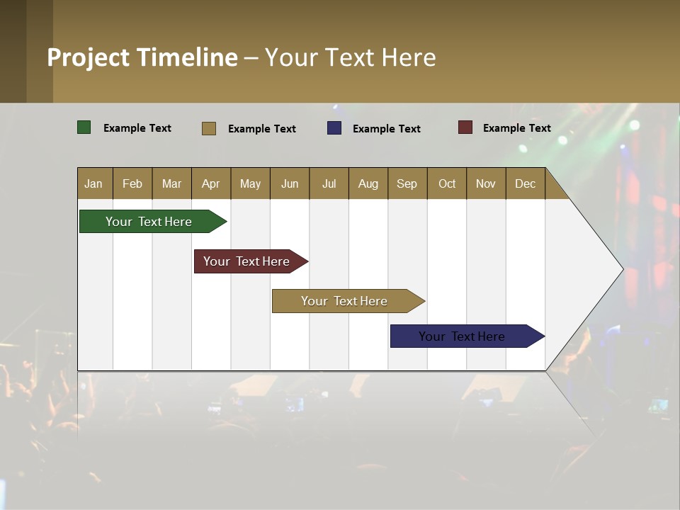 A Group Of People On Stage Playing Music PowerPoint Template