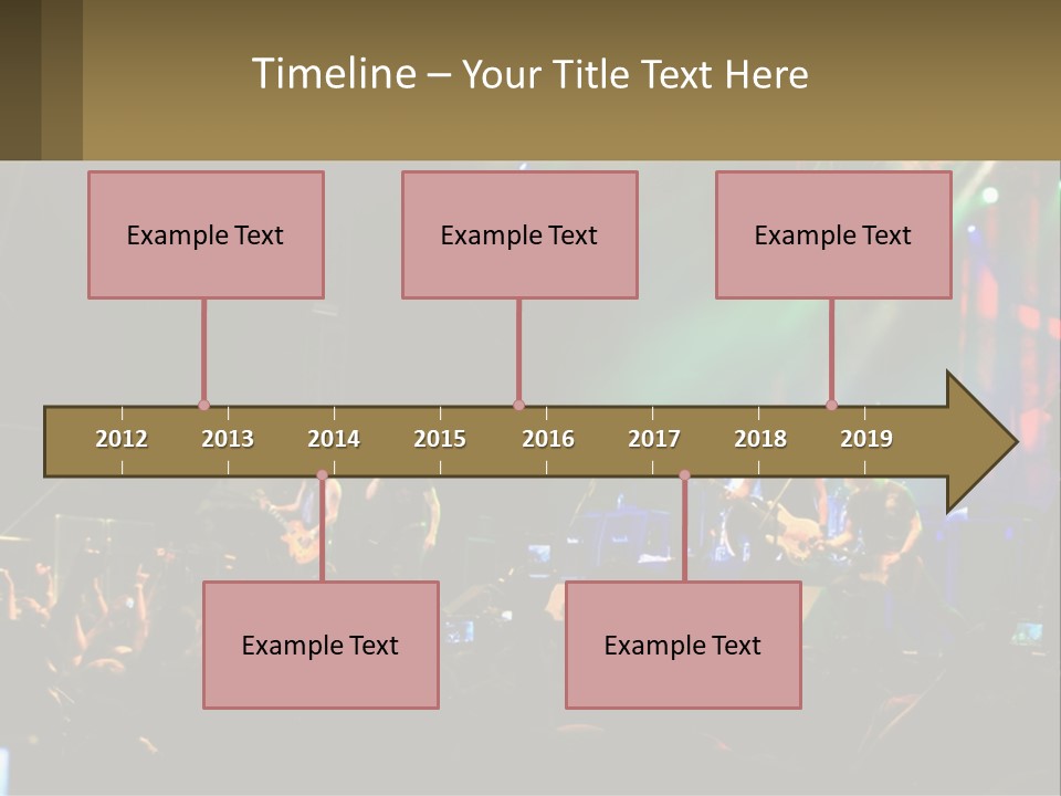 A Group Of People On Stage Playing Music PowerPoint Template