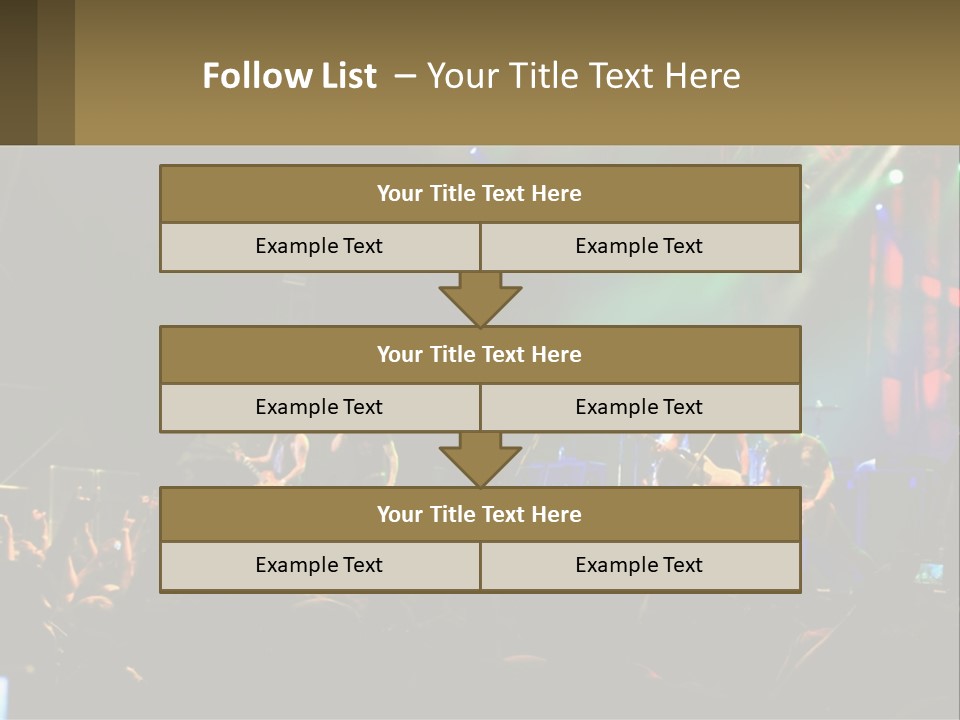 A Group Of People On Stage Playing Music PowerPoint Template