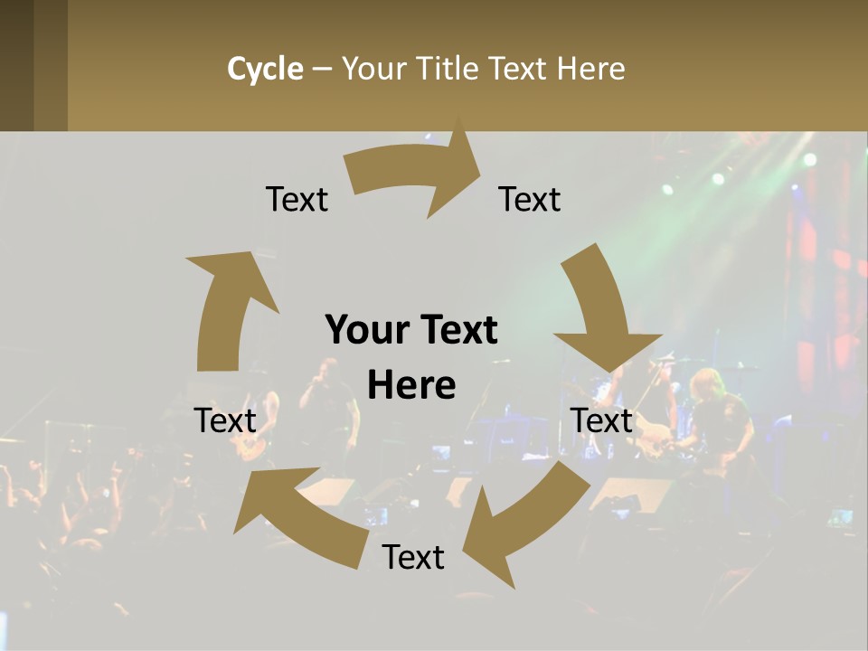A Group Of People On Stage Playing Music PowerPoint Template