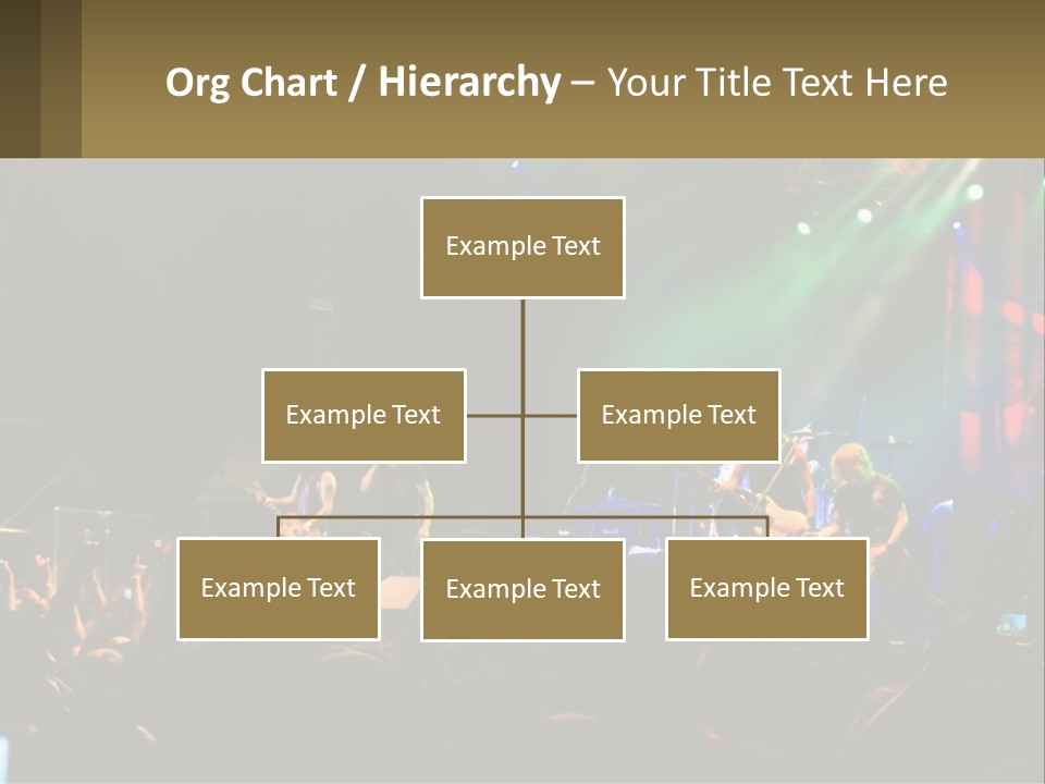 A Group Of People On Stage Playing Music PowerPoint Template