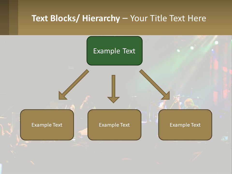 A Group Of People On Stage Playing Music PowerPoint Template