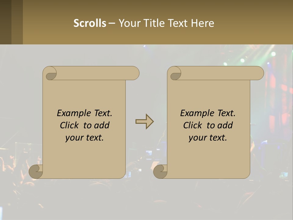 A Group Of People On Stage Playing Music PowerPoint Template