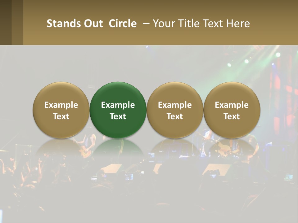 A Group Of People On Stage Playing Music PowerPoint Template