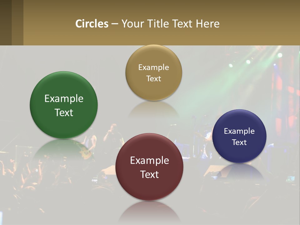 A Group Of People On Stage Playing Music PowerPoint Template