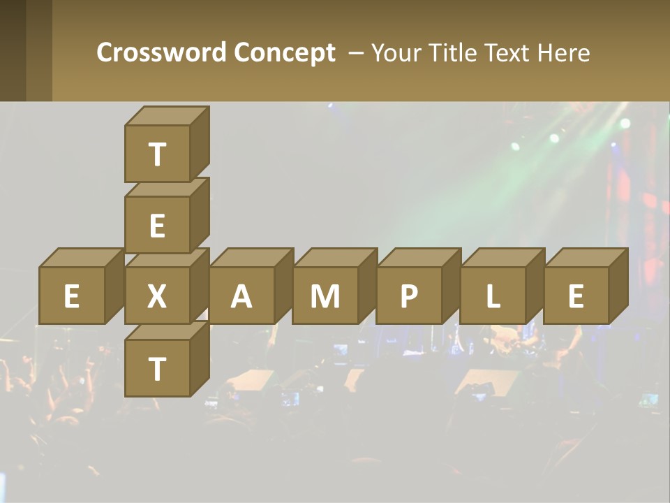 A Group Of People On Stage Playing Music PowerPoint Template