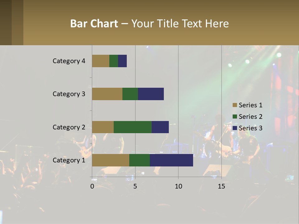 A Group Of People On Stage Playing Music PowerPoint Template