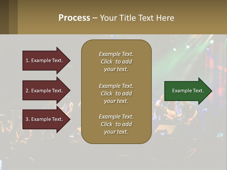 A Group Of People On Stage Playing Music PowerPoint Template