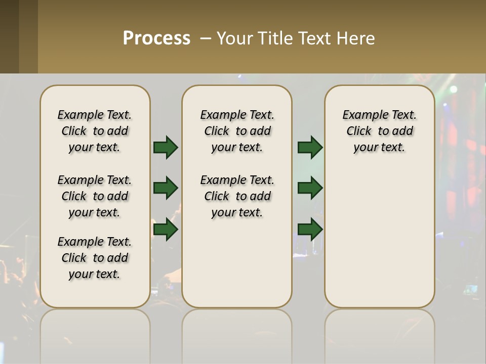 A Group Of People On Stage Playing Music PowerPoint Template