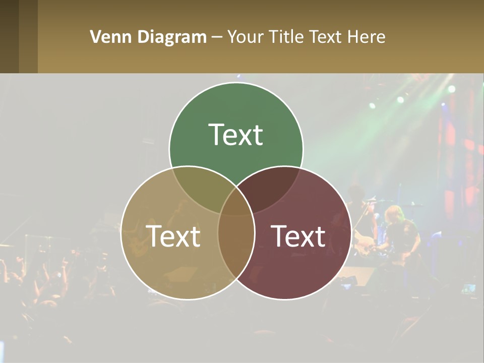 A Group Of People On Stage Playing Music PowerPoint Template