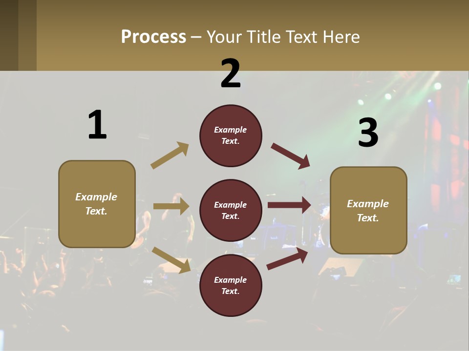 A Group Of People On Stage Playing Music PowerPoint Template