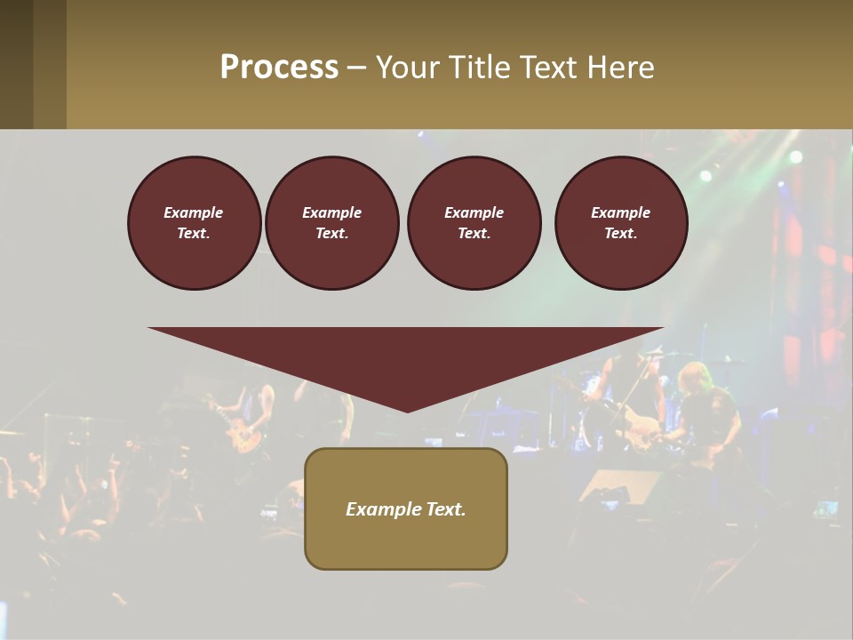 A Group Of People On Stage Playing Music PowerPoint Template