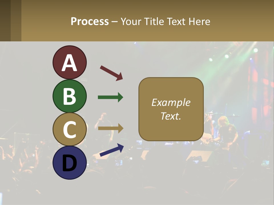 A Group Of People On Stage Playing Music PowerPoint Template