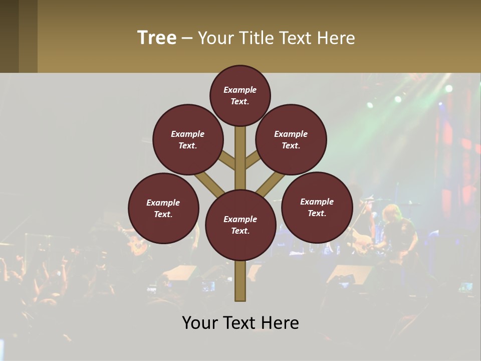 A Group Of People On Stage Playing Music PowerPoint Template