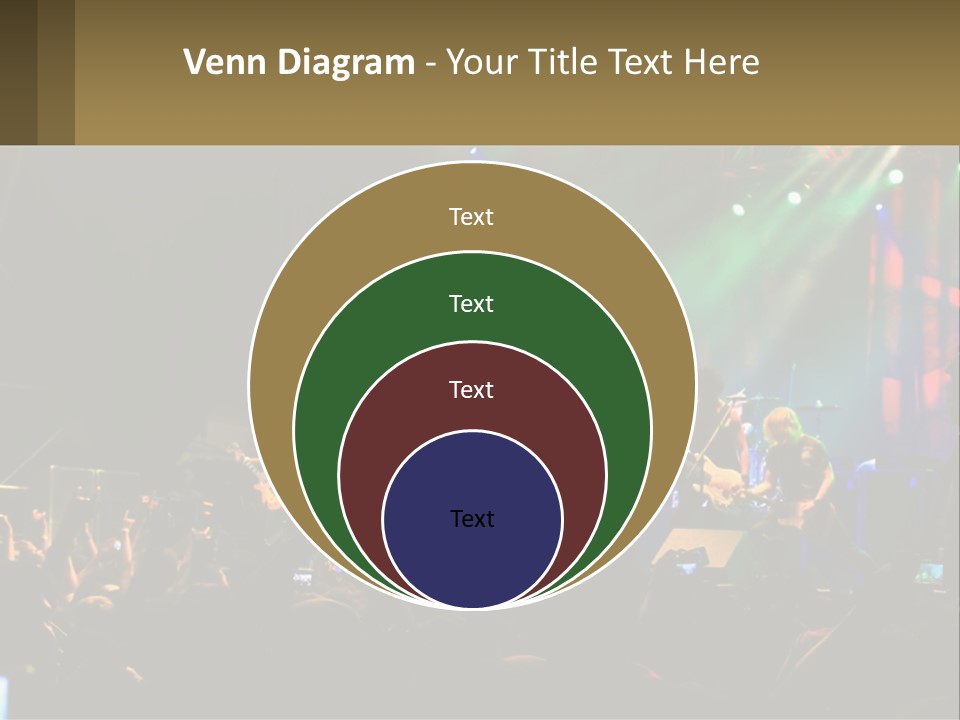A Group Of People On Stage Playing Music PowerPoint Template