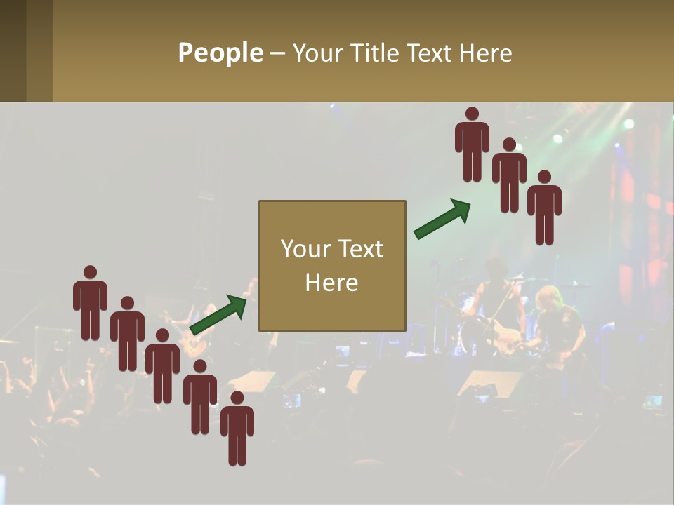 A Group Of People On Stage Playing Music PowerPoint Template