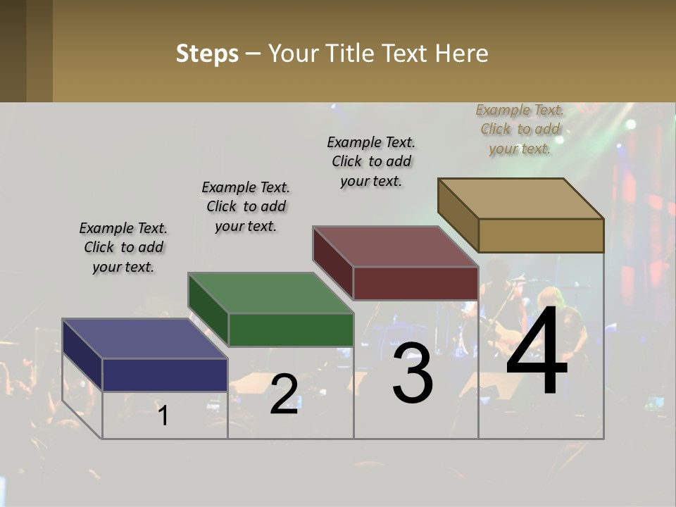 A Group Of People On Stage Playing Music PowerPoint Template