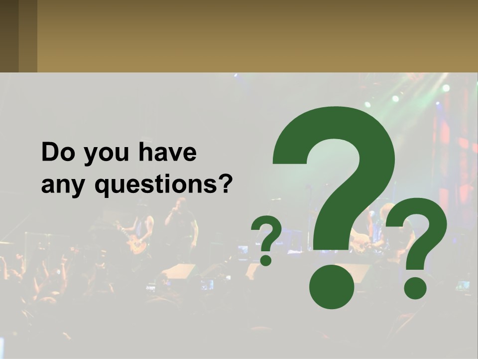 A Group Of People On Stage Playing Music PowerPoint Template